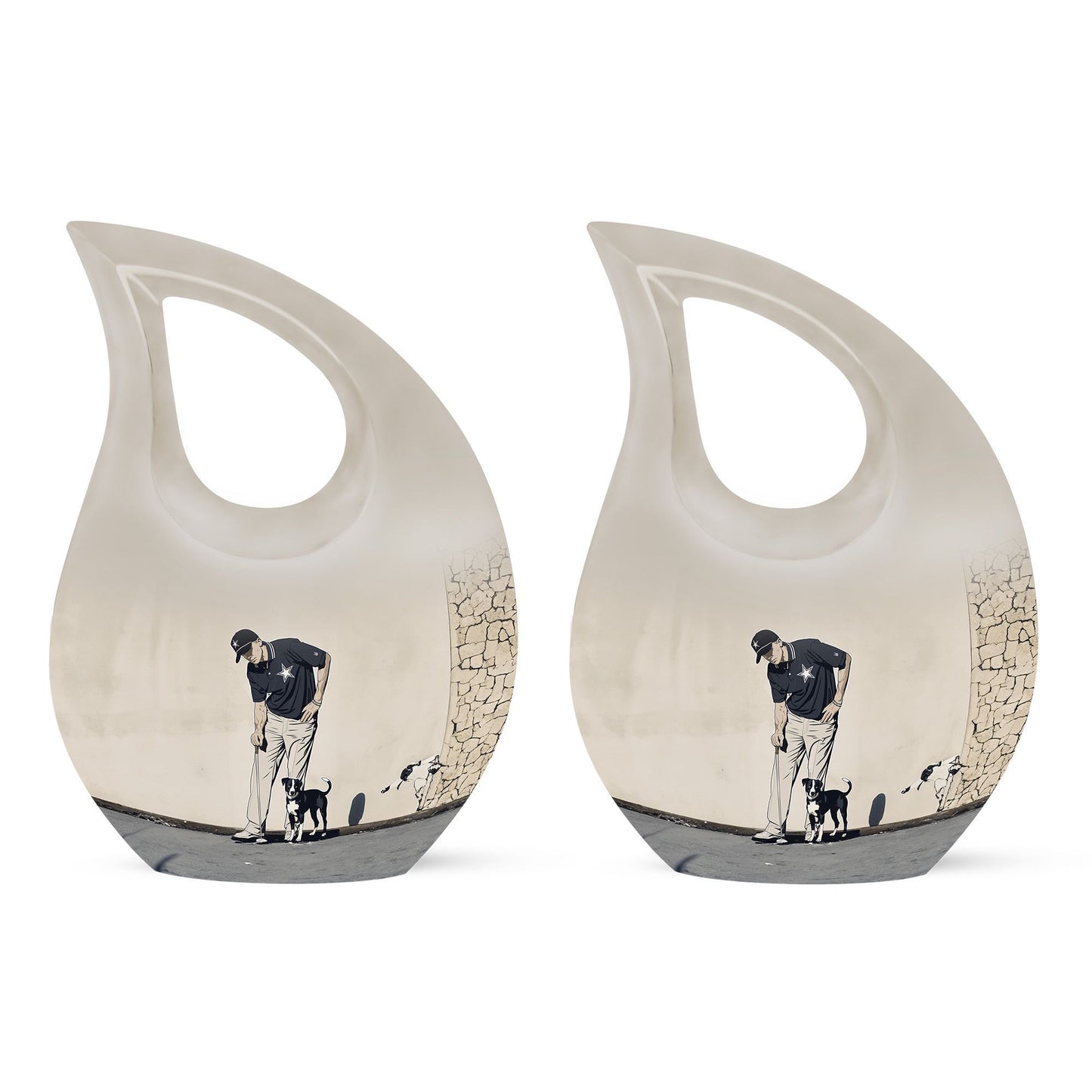 Cross Drop design 10 Inch Golf Urn