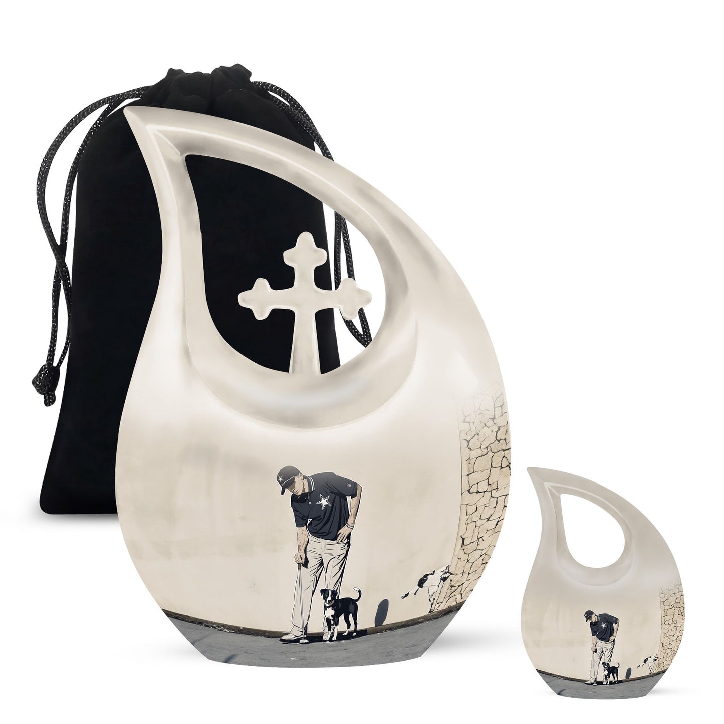 Personalized Golf Cremation Urn for Human Ashes - 10-inch, 200 cu in - Yatskia