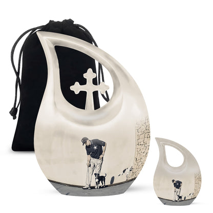 Personalized Golf Cremation Urn for Human Ashes - 10-inch, 200 cu in - Yatskia