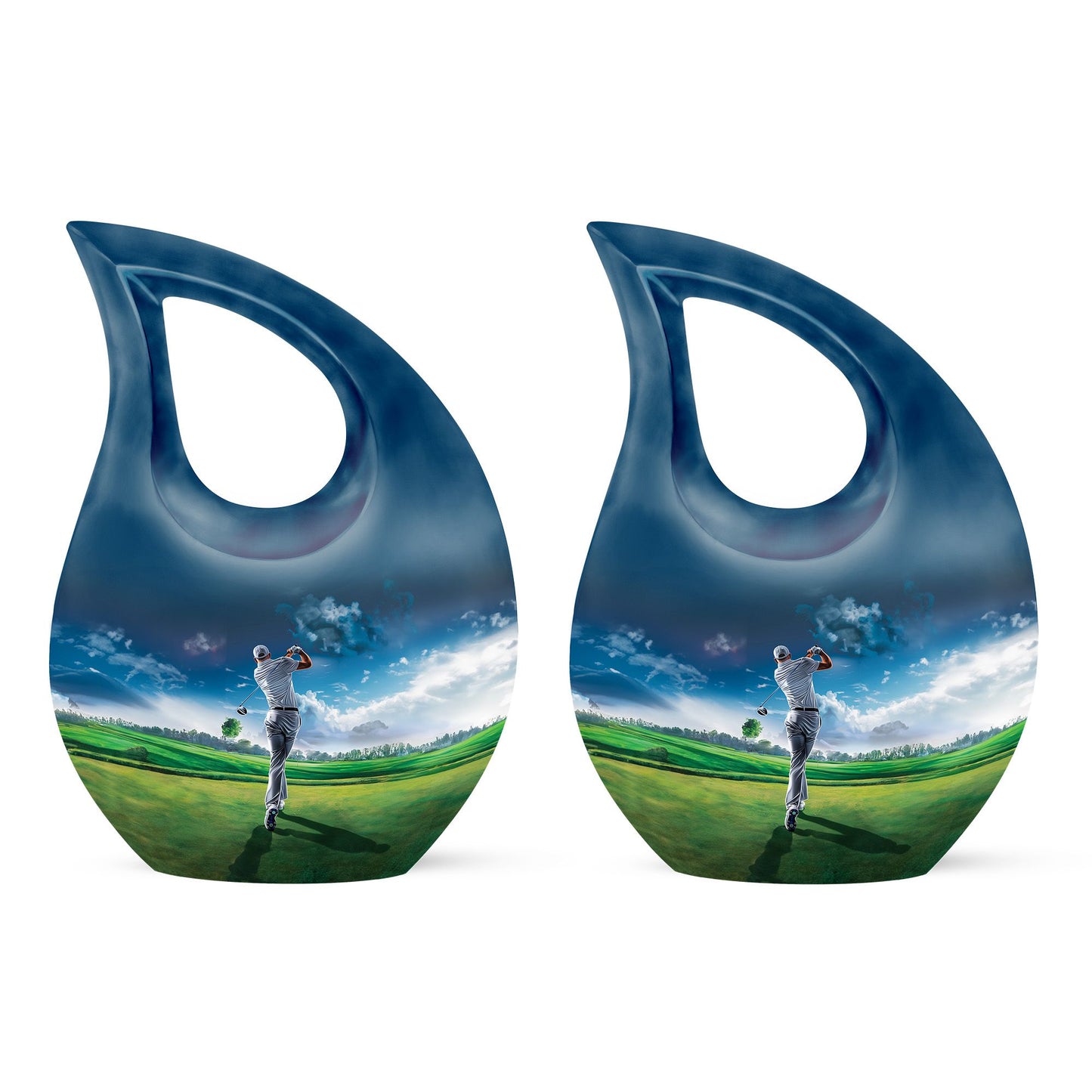 Personalized Golf Keepsake Urn for Women - 10-inch, 200 cu in - Yatskia