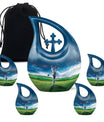 Golf Small Urn For Ashes For Women Funeral, Ashes Memorial Urn