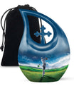 Golf Small Urn For Ashes For Women Funeral, Ashes Memorial Urn