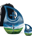 Golf Small Urn For Ashes For Women Funeral, Ashes Memorial Urn