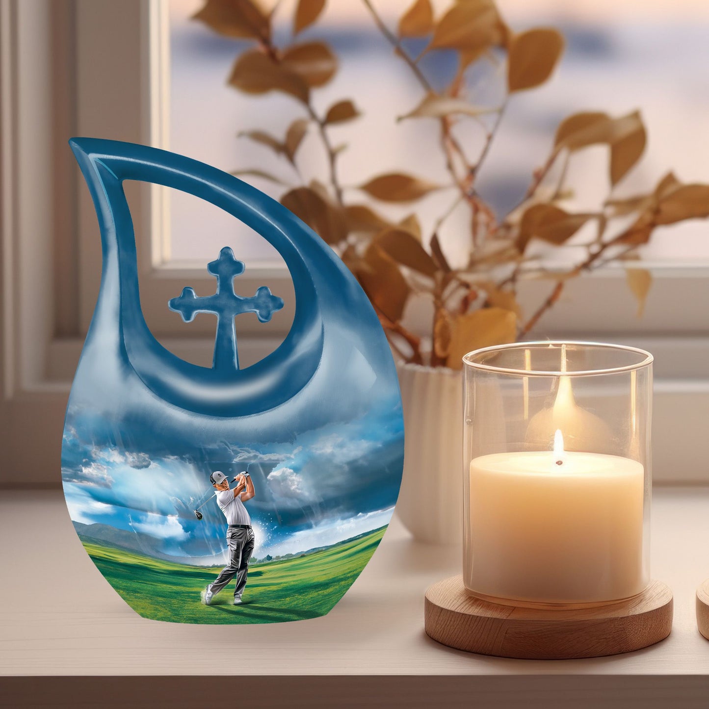 Golf Themed Urn for Mom