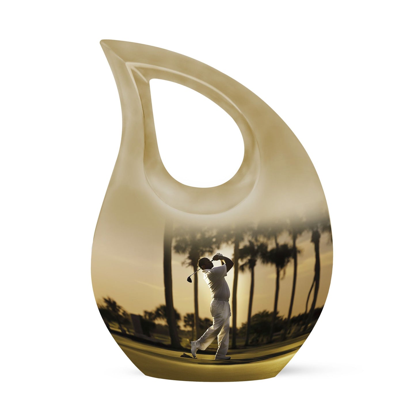 Personalized Golf Cremation Urn for Mom - 10-inch, 200 cu in - Yatskia