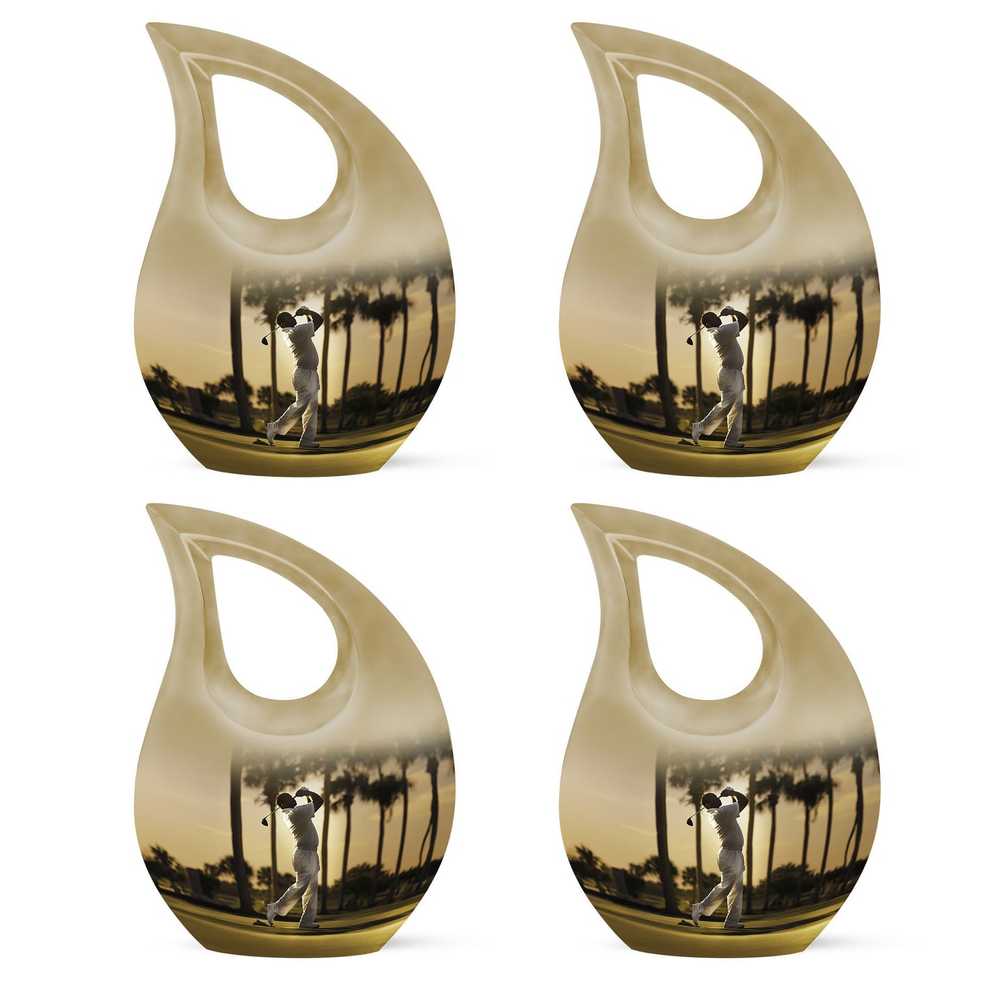 Personalized Golf Cremation Urn for Mom - 10-inch, 200 cu in - Yatskia
