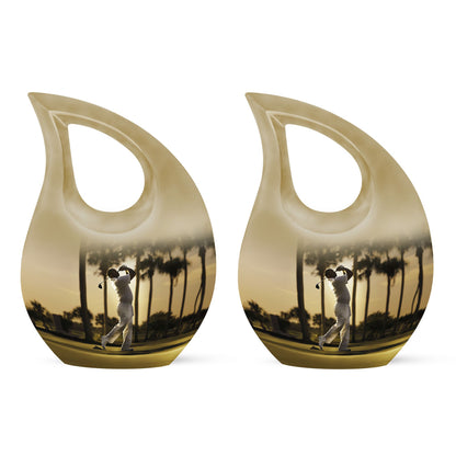 Personalized Golf Cremation Urn for Mom - 10-inch, 200 cu in - Yatskia