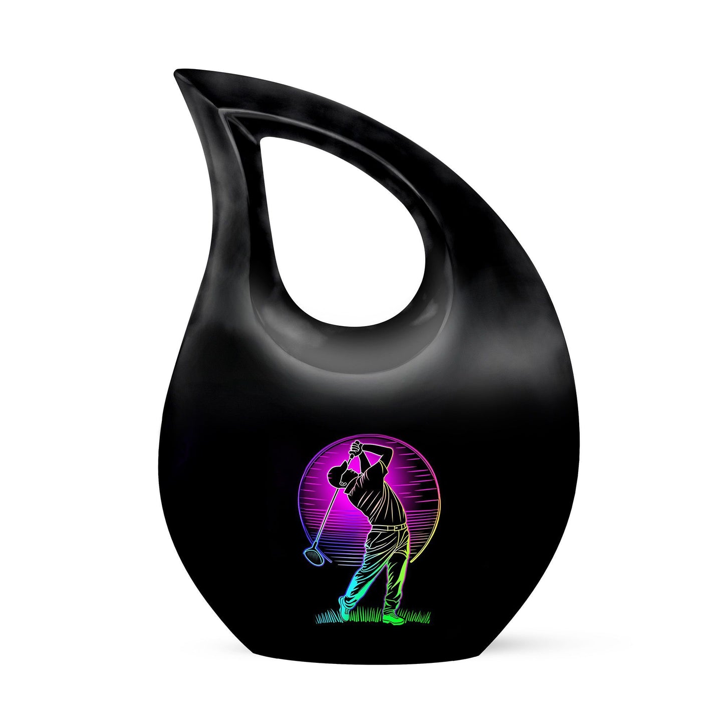 Golf Themed Personalized Aluminium Urn