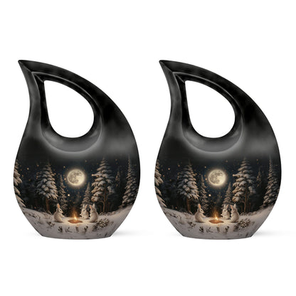 White Bunny Moon Urn