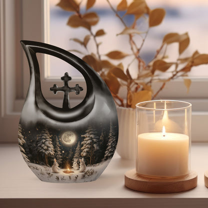 White Bunny Moon Urn