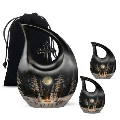 White Bunny Moon Urn