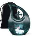White Bunny Moon Urn
