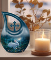 White Bunny Moon Urn