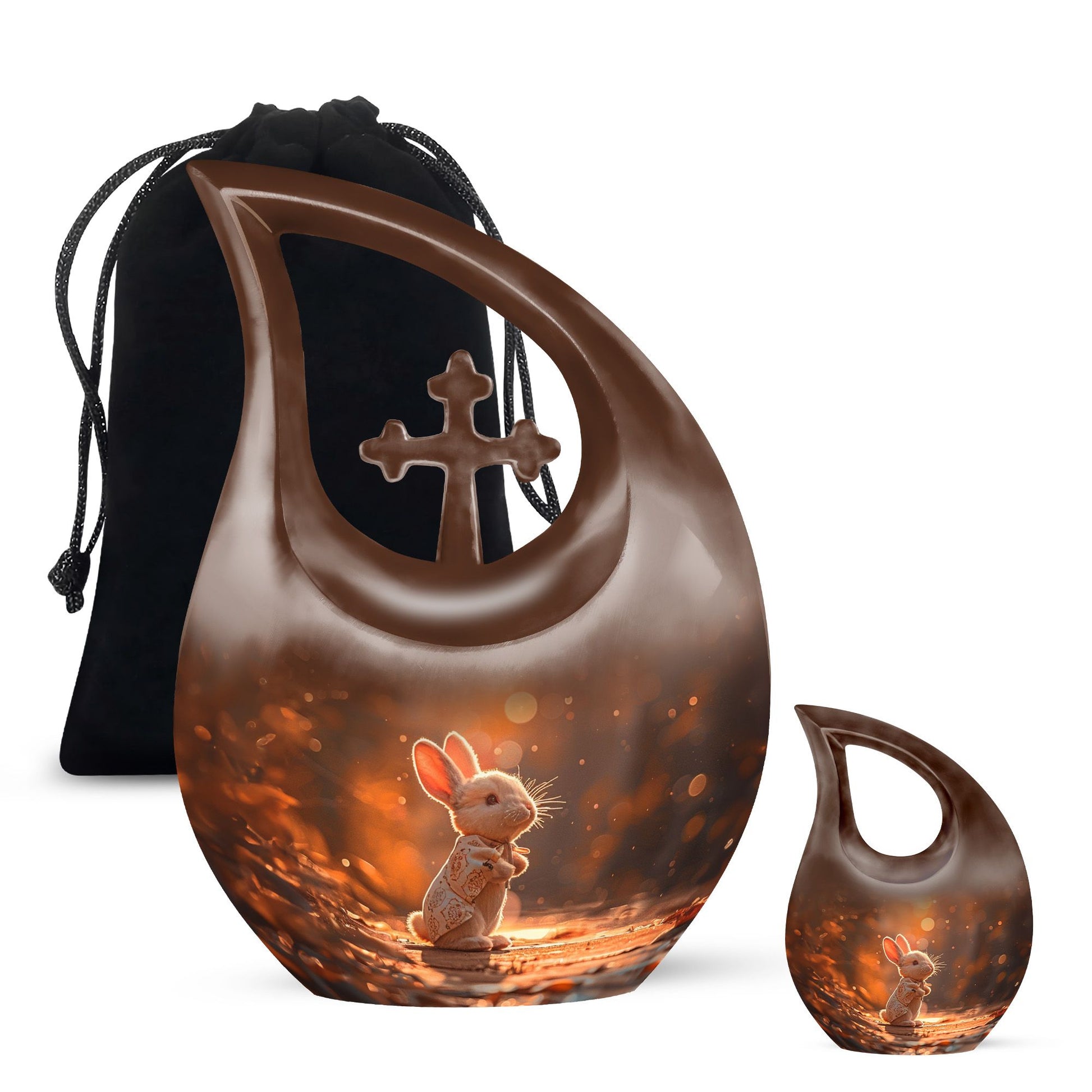 Cross Drop White Bunny Moon