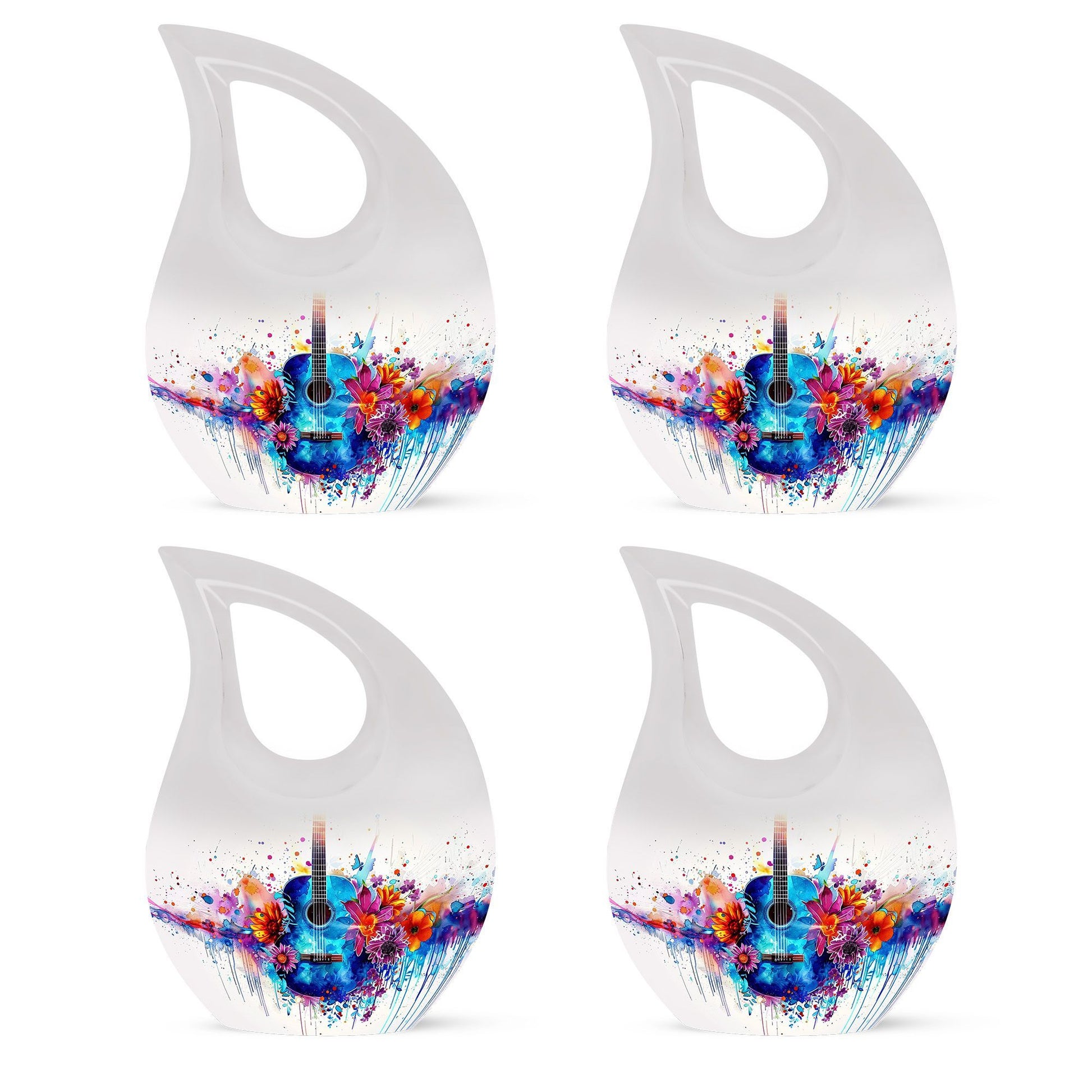 Guitar Themed Memorial Urn