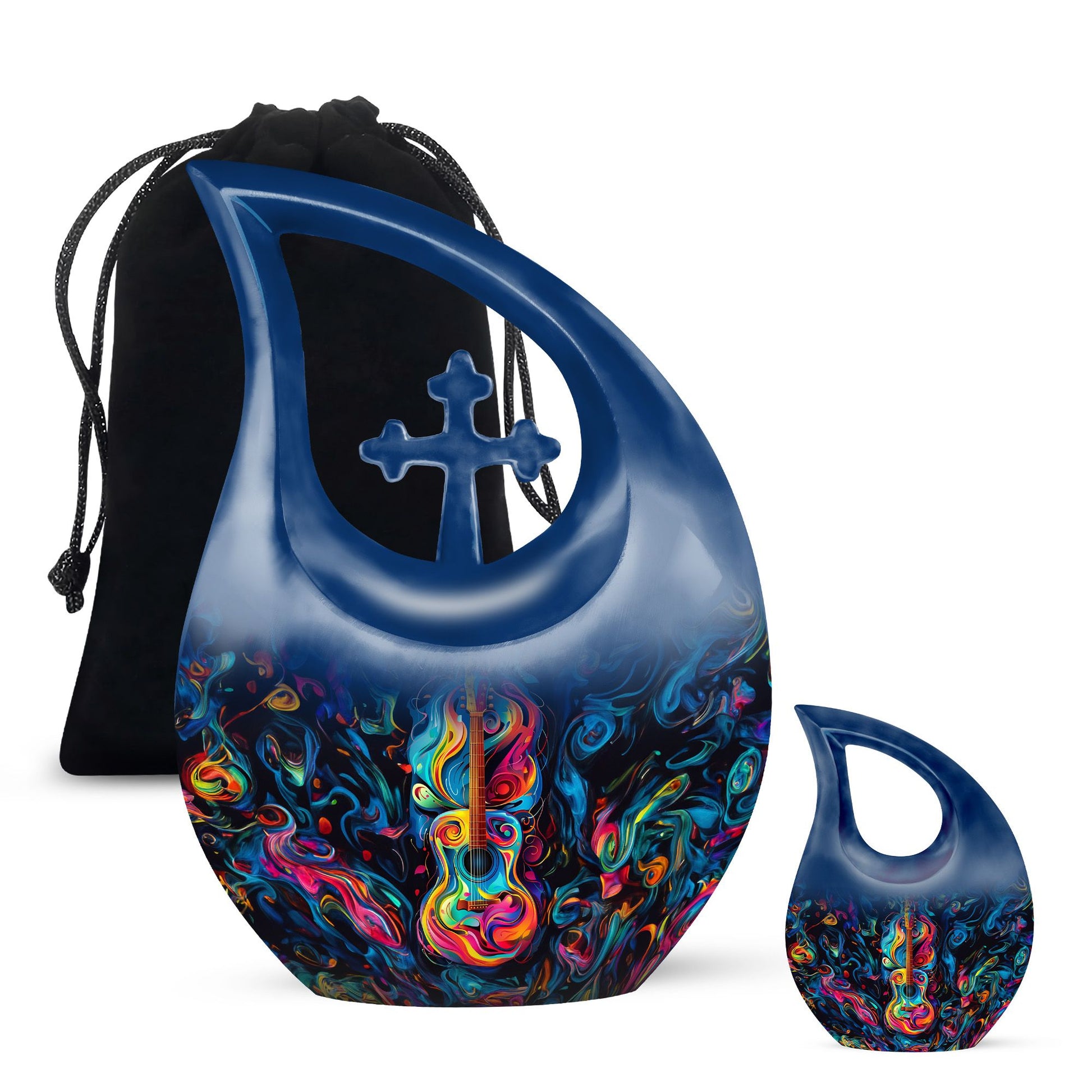 Guitar Urn For Human Ashes - Burial Urns For Men & Women