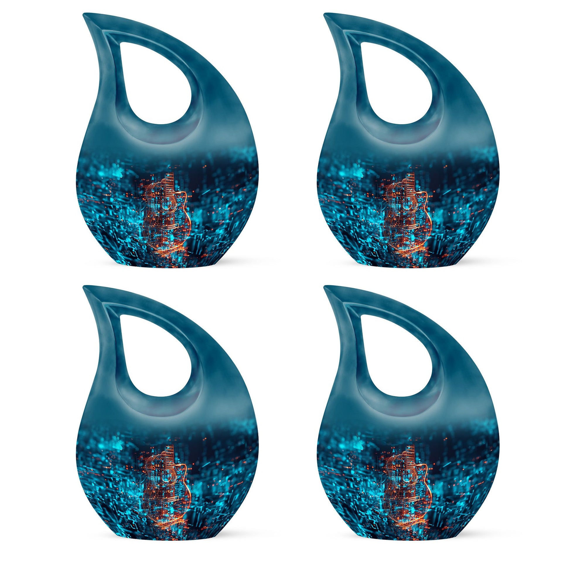 Guitar Urn For Human Ashes Keepsake Funeral, Ashes Cremation Urn