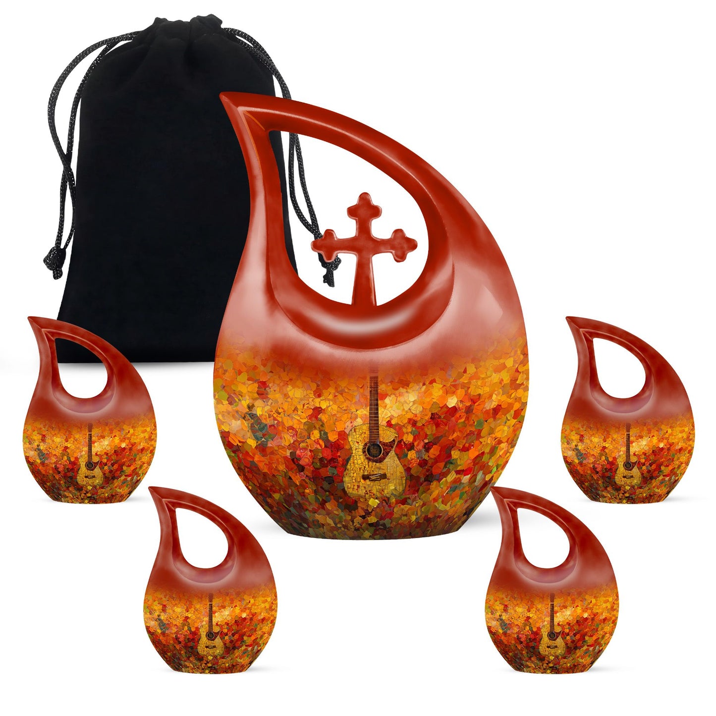 Large 10 inch Guitar Urn