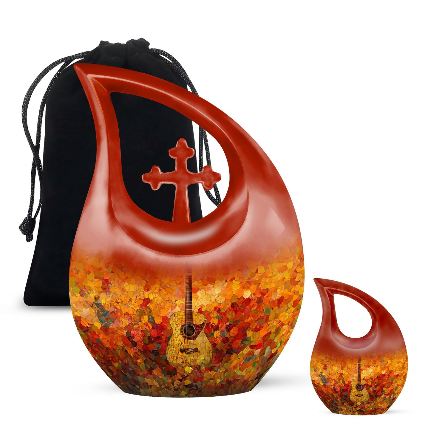 Large 10 inch Guitar Urn