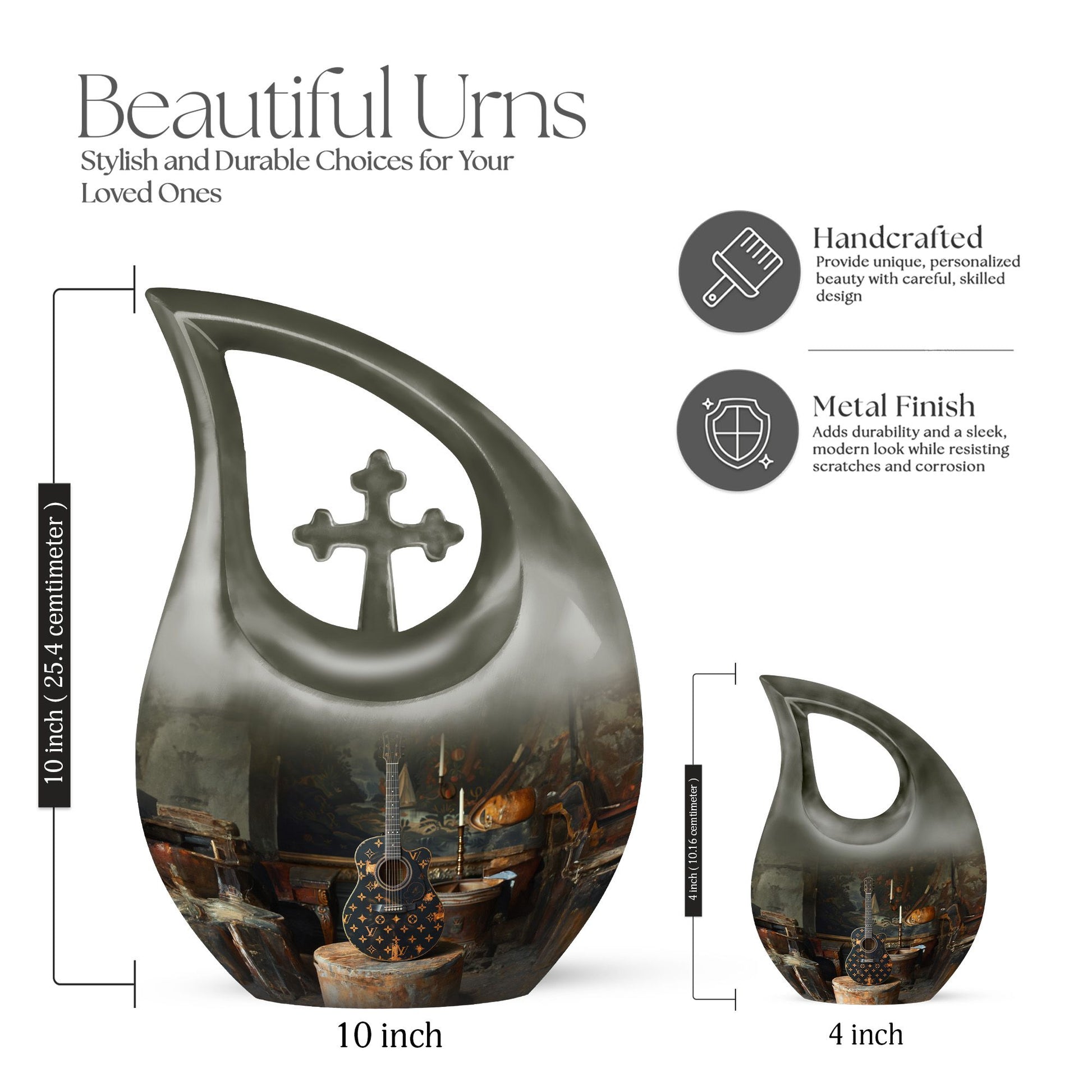 Personalized Guitar Urn 