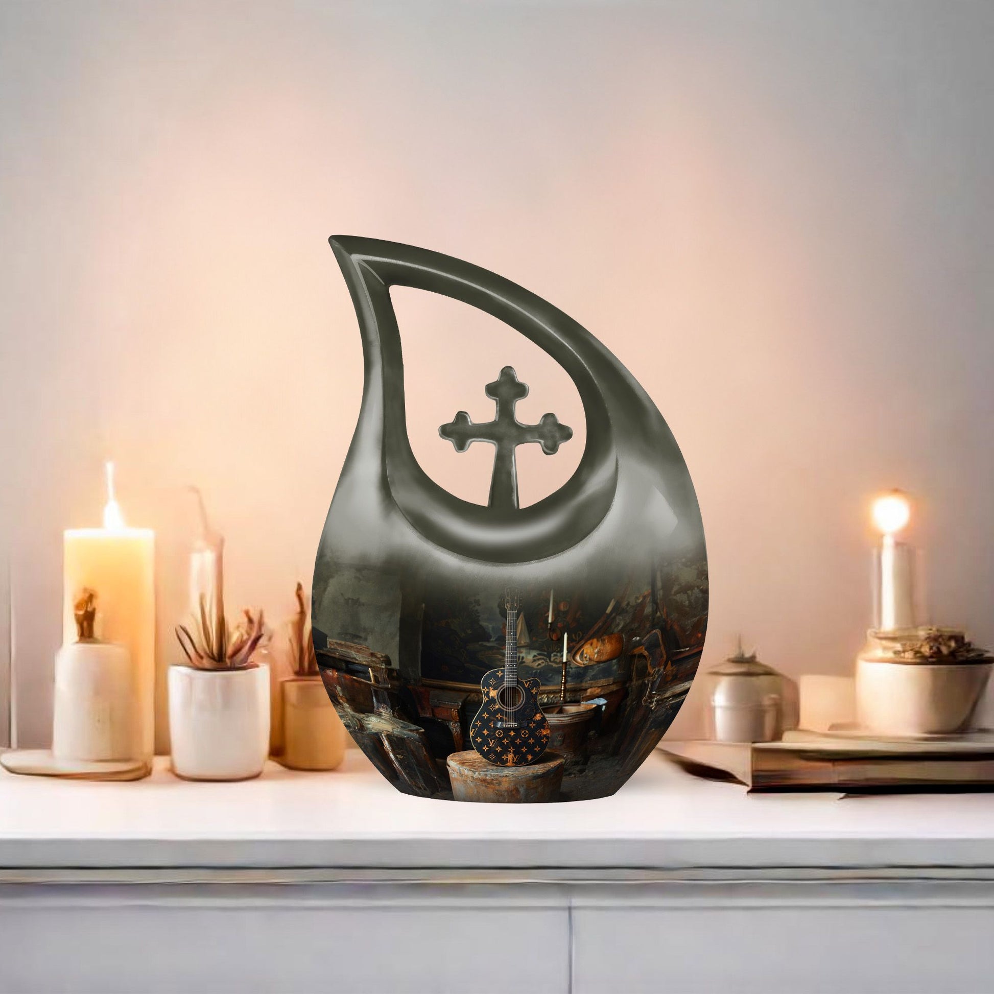 Personalized Guitar Urn 