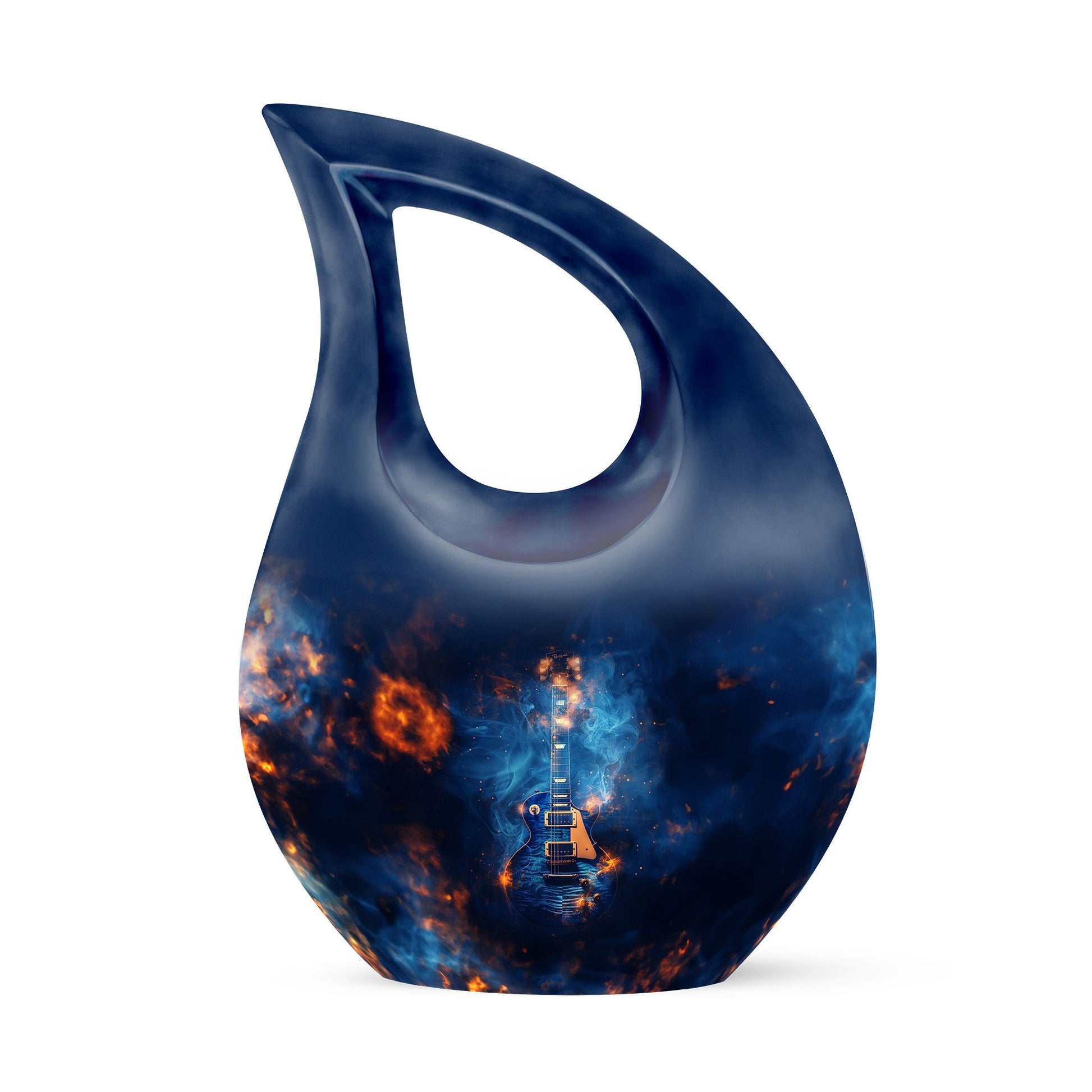 Guitar Urn For Ashes Funeral, Ashes Memorial Urn