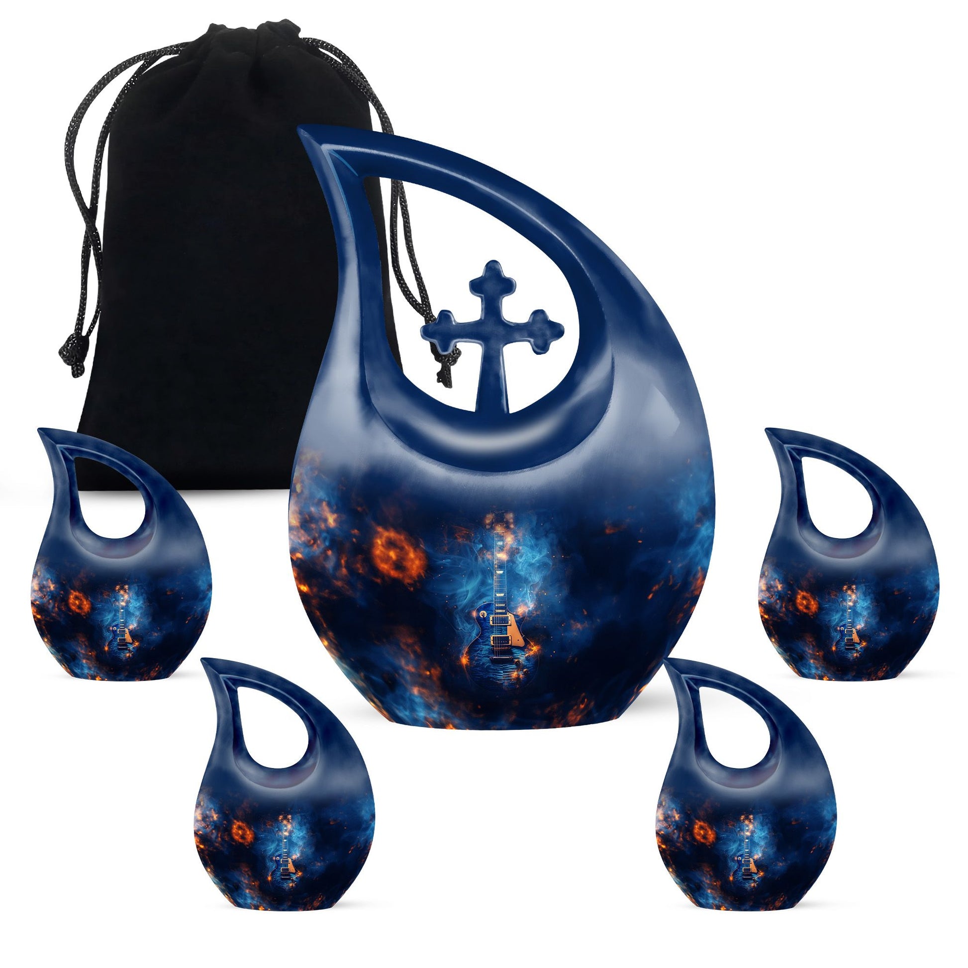 Guitar Urn For Ashes Funeral, Ashes Memorial Urn