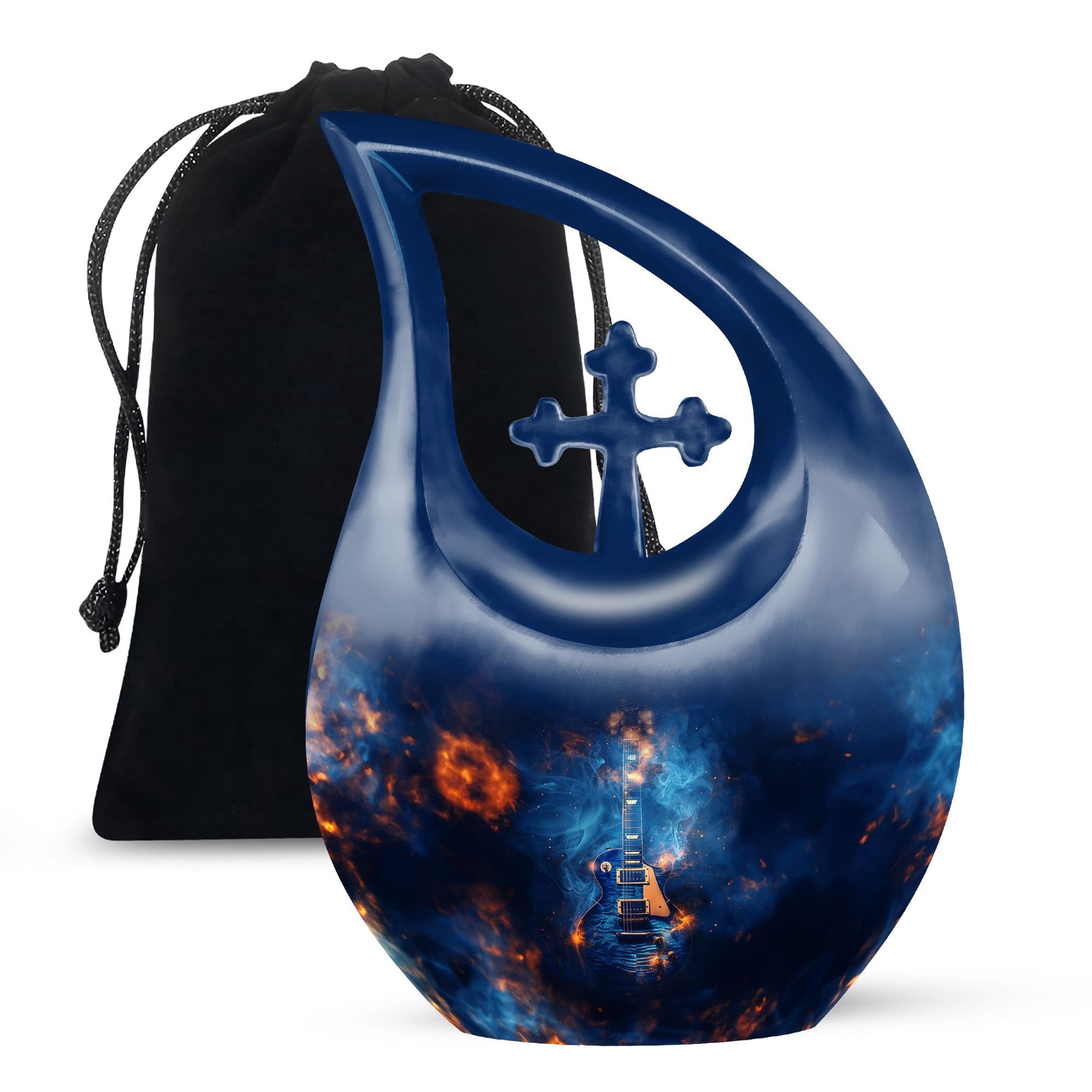 Guitar Urn For Ashes Funeral, Ashes Memorial Urn