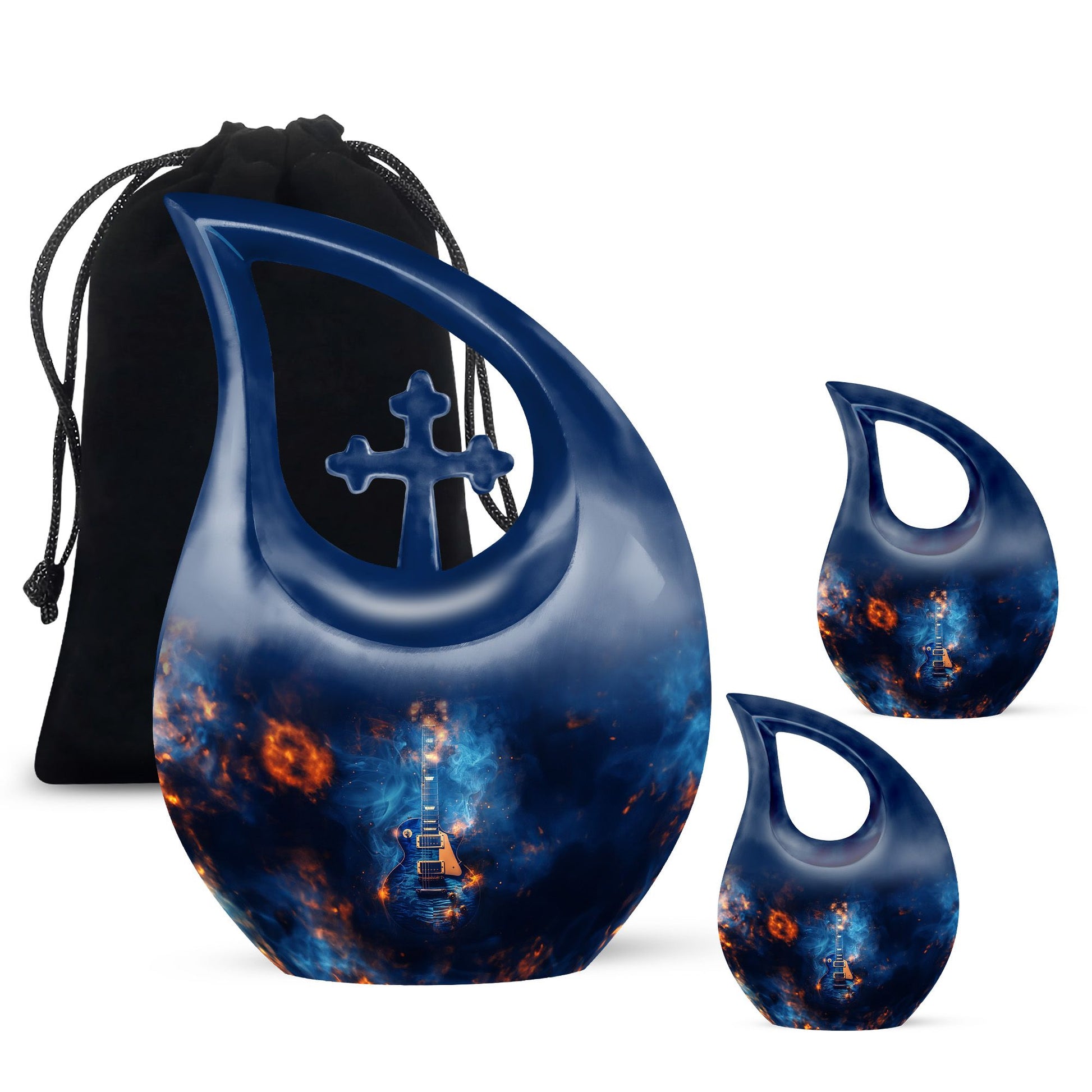Guitar Urn For Ashes Funeral, Ashes Memorial Urn