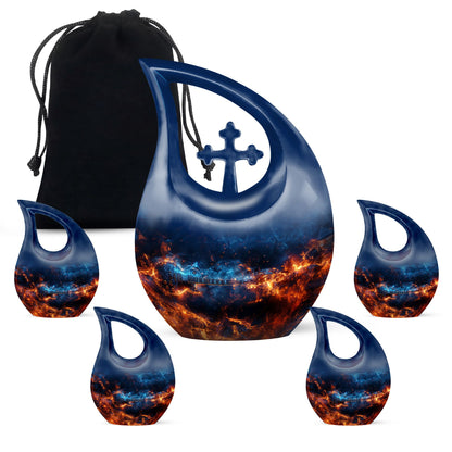10-Inch Guitar Urn in Cross Drop design