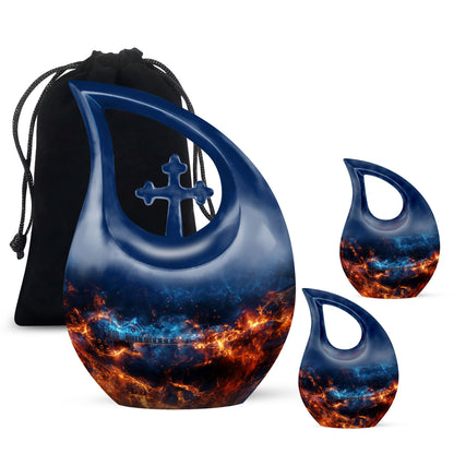 10-Inch Guitar Urn in Cross Drop design
