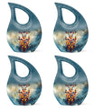 Stained Glass Cremation Urns Large & Small Combo - Funeral Urns For Man