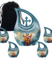 Stained Glass Cremation Urns Large & Small Combo - Funeral Urns For Man