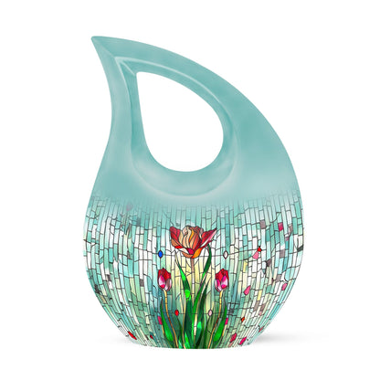 Large Stained Glass Urn