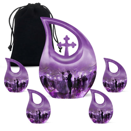 Personalized Dancer Memorial Urn for Human Ashes - 10-inch, 200 cu in - Yatskia