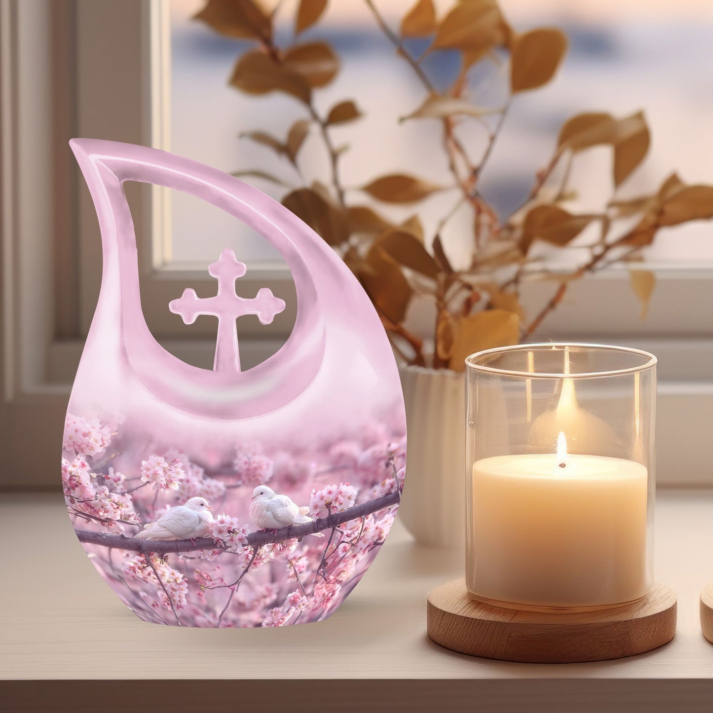 Dove-themed 10-inch Dove Urn