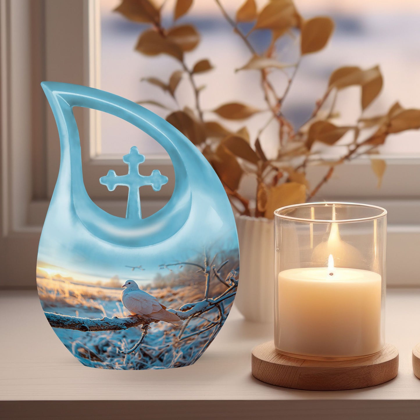 10 Inch Dove Urn, 