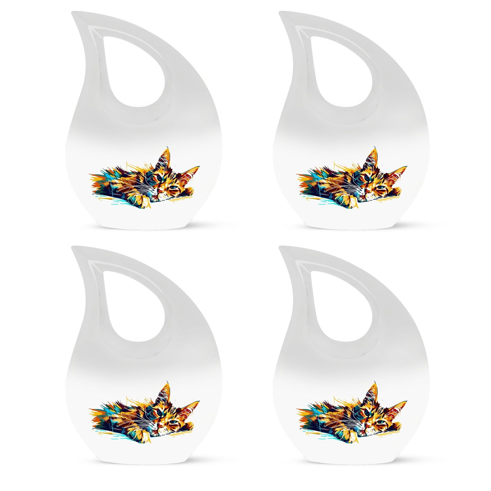 10-inch Aluminium Cat Urn 