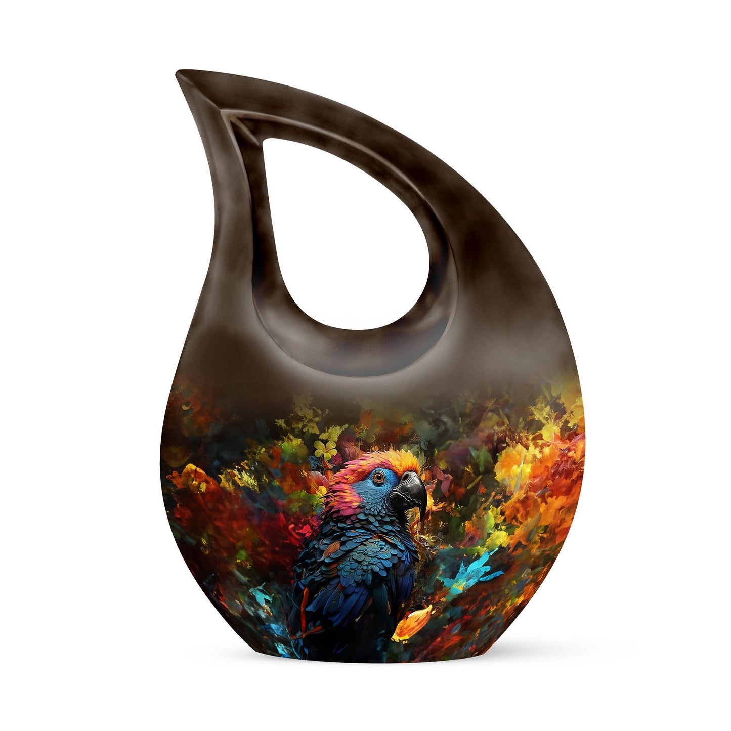 Large 10-inch Puffin Bird Urn,