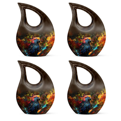 Large 10-inch Puffin Bird Urn,