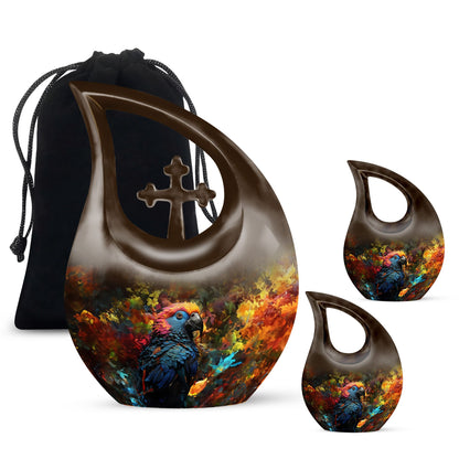Large 10-inch Puffin Bird Urn,