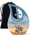 Elephant Family Cremation Urns For Men Funeral, Ashes Cremation Urn