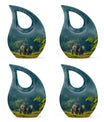 Elephant Family A Small Urn For Ashes Funeral, Ashes Cremation Urn