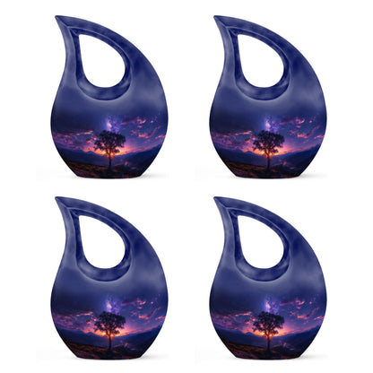 Personalized Galaxy Cremation Urn for Women - 10-inch, 200 cu in - Yatskia