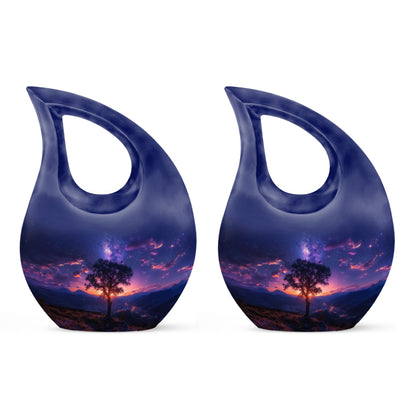 10-Inch Cross Drop design Milkyway Urn