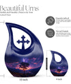 10-Inch Cross Drop design Milkyway Urn
