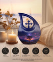10-Inch Cross Drop design Milkyway Urn
