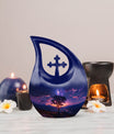 10-Inch Cross Drop design Milkyway Urn