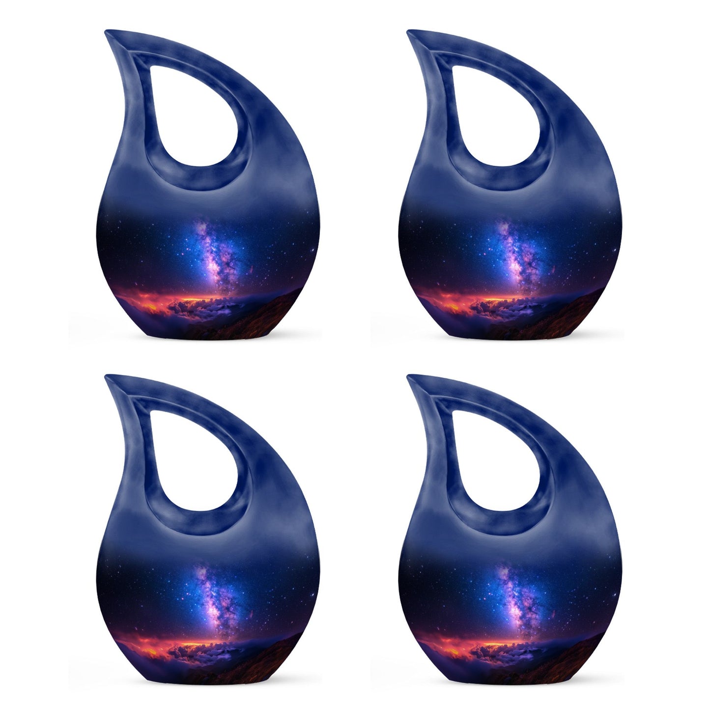 Personalized Galaxy Cremation Urn for Human Ashes - 10-inch, 200 cu in - Yatskia