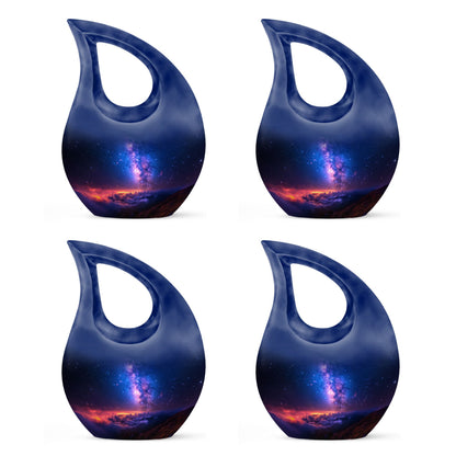 Personalized Galaxy Cremation Urn for Human Ashes - 10-inch, 200 cu in - Yatskia